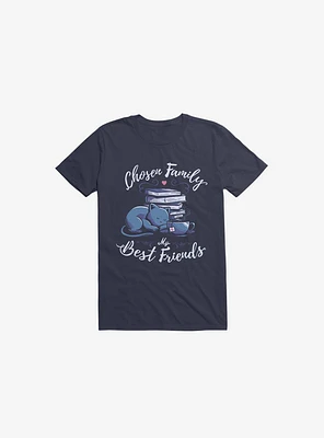 Chosen Family My Best Friends Navy Blue T-Shirt