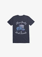 Chosen Family My Best Friends Navy Blue T-Shirt