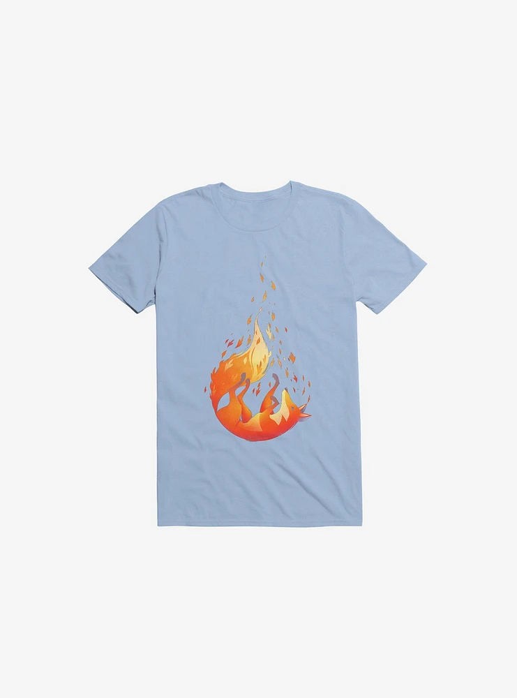 Falling Fox Light Blue T-Shirt