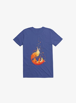 Falling Fox Royal Blue T-Shirt
