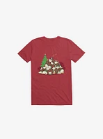 Good Night Xmas Bear Red T-Shirt