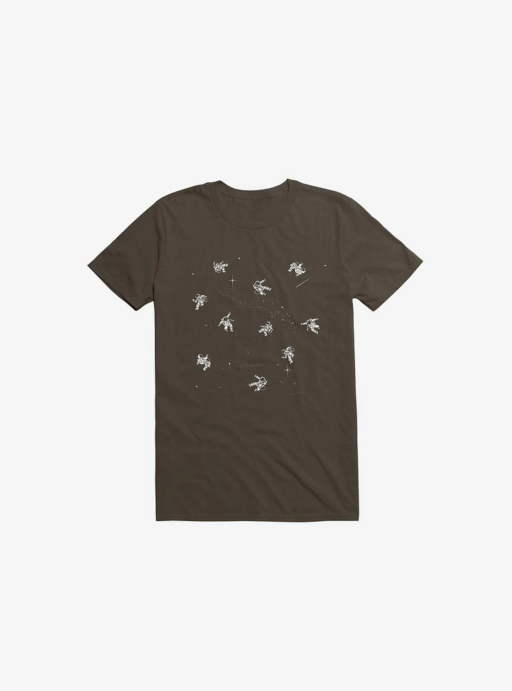 Gravity Reloaded Astronauts Brown T-Shirt