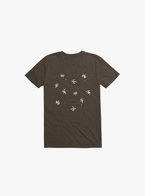 Gravity Reloaded Astronauts Brown T-Shirt