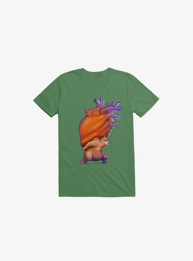 Heavy Heart Kelly Green T-Shirt