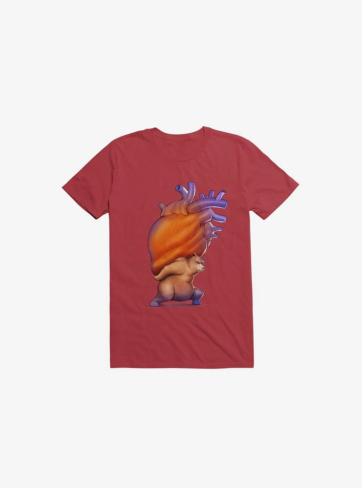 Heavy Heart Red T-Shirt