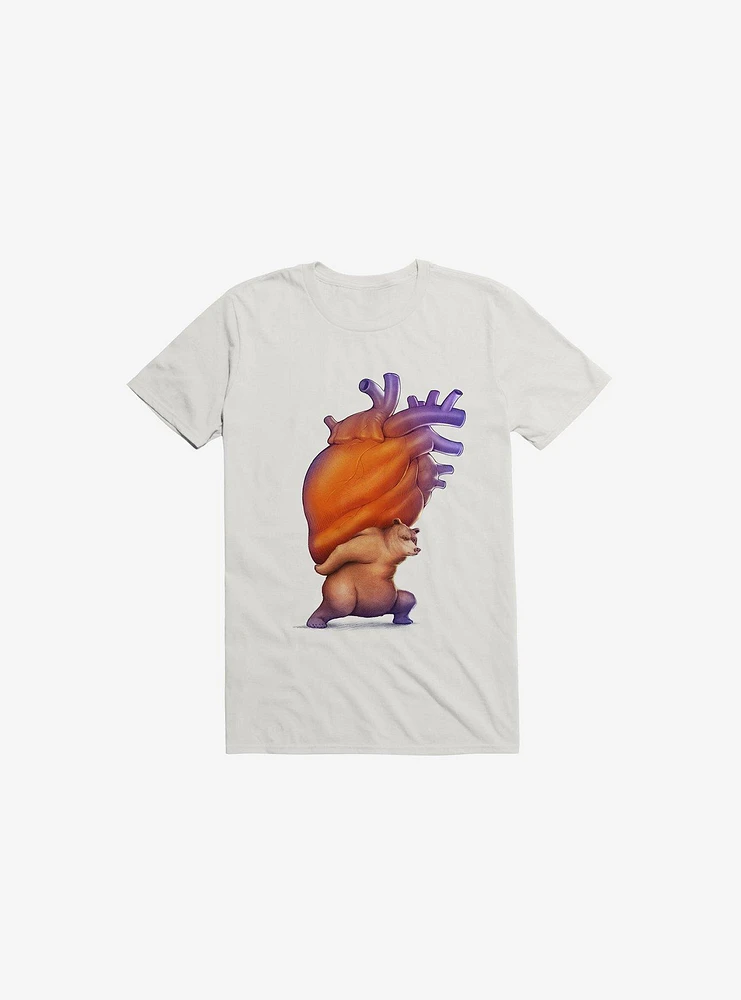 Heavy Heart White T-Shirt