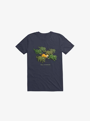 Jurassicats Navy Blue T-Shirt