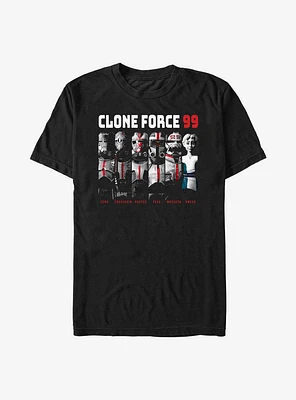 Star Wars: The Bad Batch Clone Force 99 Group T-Shirt Hot Topic Exclusive