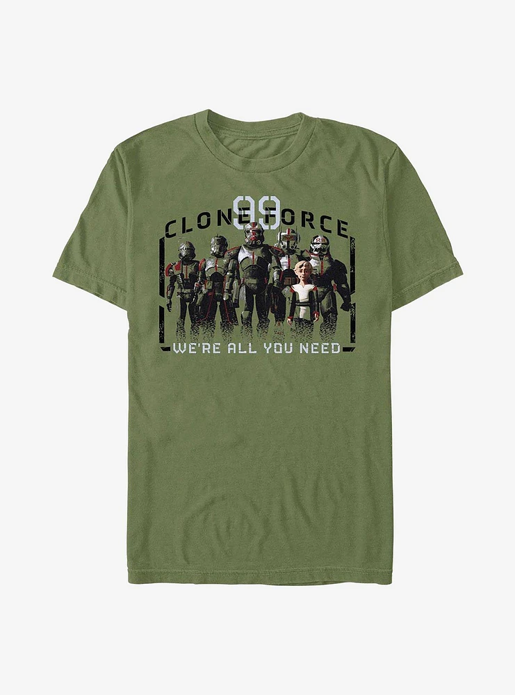 Star Wars: The Bad Batch Clone Force We're All You Need T-Shirt