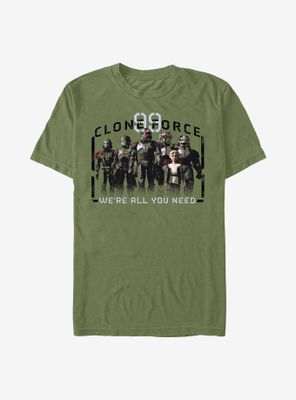 Star Wars: The Bad Batch Clone Force We're All You Need T-Shirt