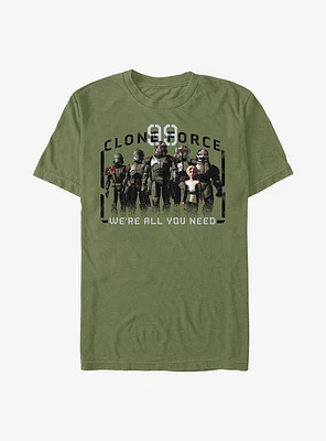 Star Wars: The Bad Batch Clone Force We're All You Need T-Shirt