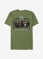 Star Wars: The Bad Batch Clone Force We're All You Need T-Shirt