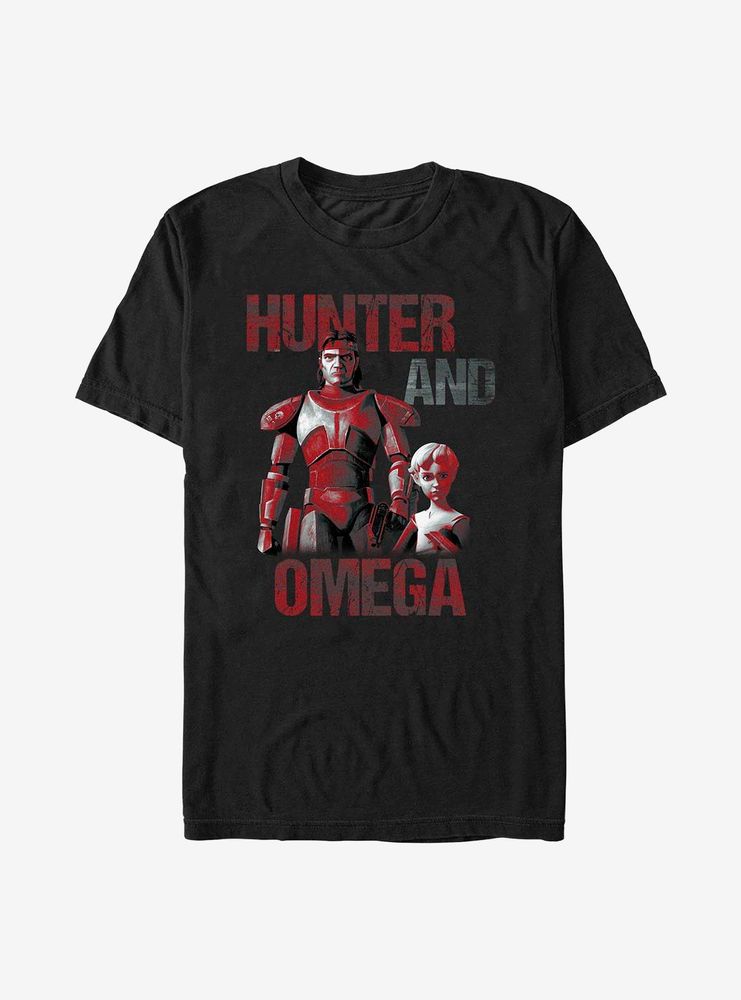 Boxlunch Star Wars: The Bad Batch Hunter And Omega T-Shirt