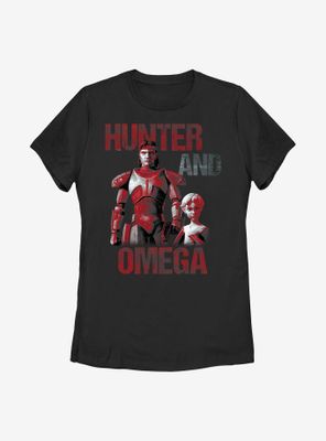 Star Wars: The Bad Batch Hunter And Omega Womens T-Shirt