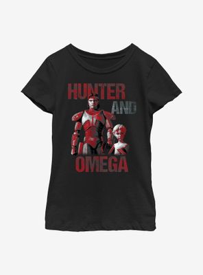 Star Wars: The Bad Batch Hunter And Omega Youth Girls T-Shirt