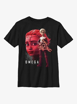 Star Wars: The Bad Batch Omega Face Youth T-Shirt