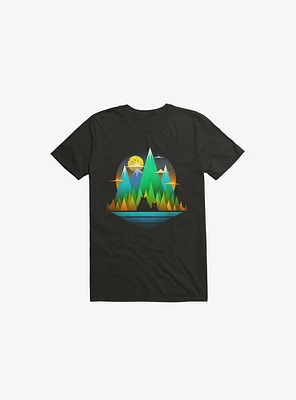 Geometric Landscape Bears T-Shirt