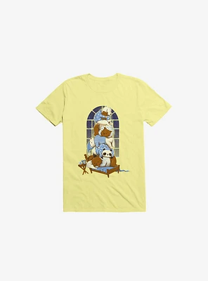 Good Night Bears Corn Silk Yellow T-Shirt