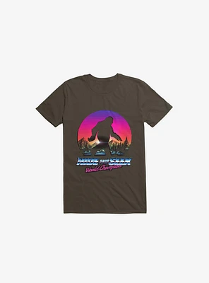 Hide And Seek World Champion: Bigfoot Is Real Brown T-Shirt