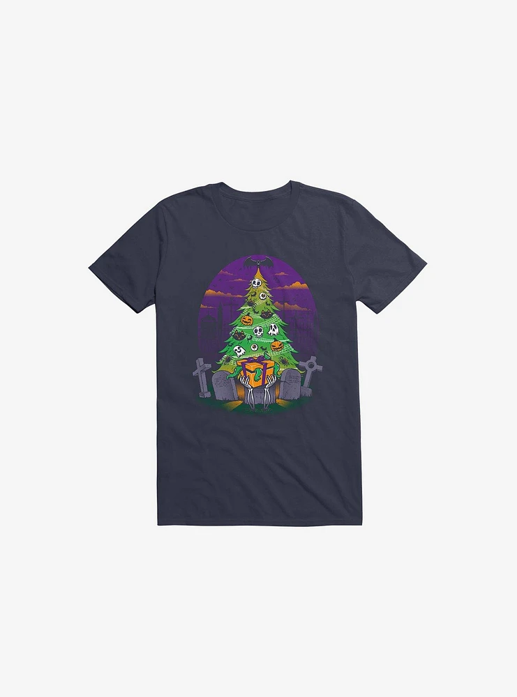 Halloween Is My Xmas Navy Blue T-Shirt