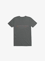 Human History Timeline Summary Charcoal Grey T-Shirt