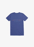 Human History Timeline Summary Royal Blue T-Shirt