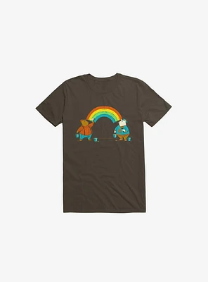 Love Is Rainbow Bear Brown T-Shirt