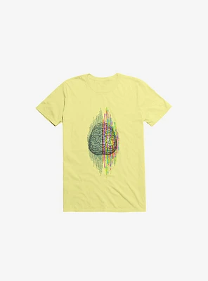The Mind Brain Dichotomy Corn Silk Yellow T-Shirt