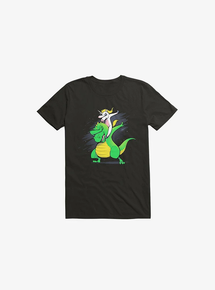 Unicorn T-Rex Dabbing T-Shirt