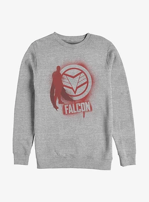 Marvel The Falcon And Winter Soldier Spray Paint Crew Sweatshirt