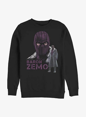 Marvel The Falcon And Winter Soldier Masked Zemo Crew Sweatshirt