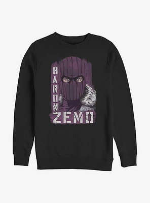 Marvel The Falcon And Winter Soldier Named Zemo Crew Sweatshirt