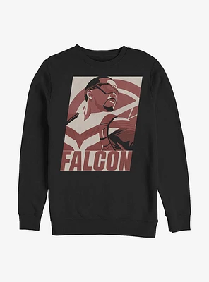 Marvel The Falcon And Winter Soldier Poster Crew Sweatshirt