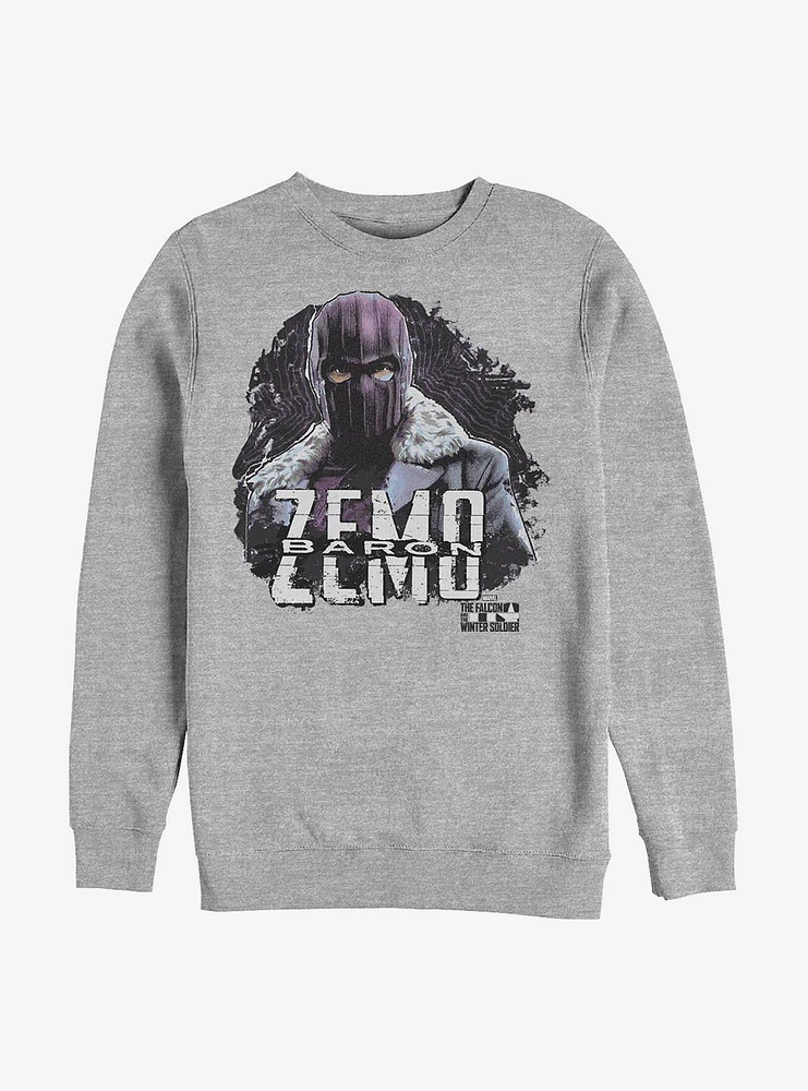 Marvel The Falcon And Winter Soldier Underworldly Heir Baron Zemo Crew Sweatshirt