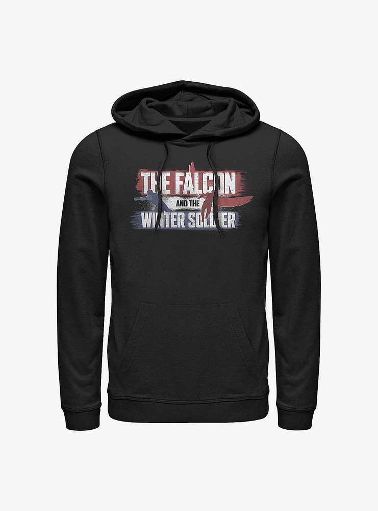 Marvel The Falcon And Winter Soldier Spray Paint Logo Hoodie