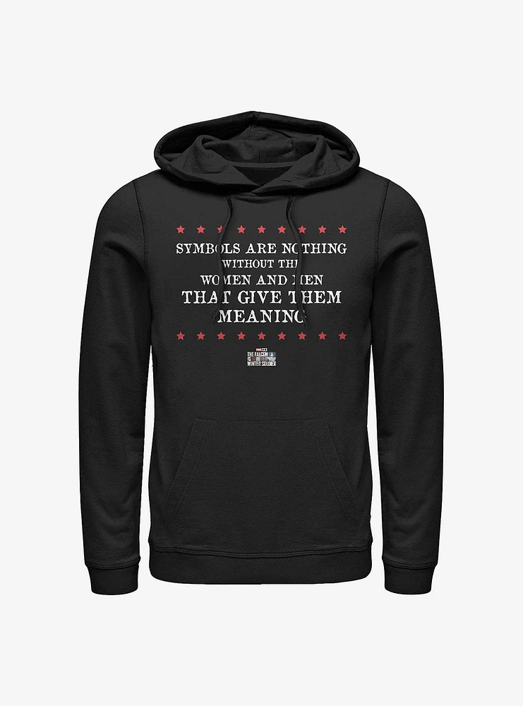 Marvel The Falcon And Winter Soldier Symbols Are Nothing Hoodie