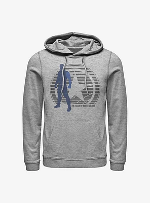 Marvel The Falcon And Winter Soldier Shield Lockup Hoodie