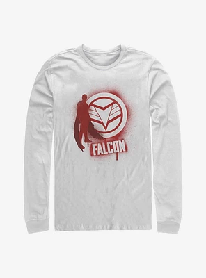 Marvel The Falcon And Winter Soldier Spray Paint Long-Sleeve T-Shirt