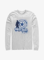 Marvel The Falcon And Winter Soldier Name Spray Paint Long-Sleeve T-Shirt