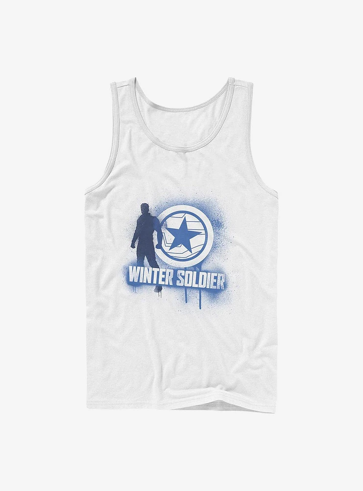Marvel The Falcon And Winter Soldier Name Spray Paint Tank