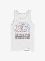 Marvel The Falcon And Winter Soldier Red Blue Wireframe Tank