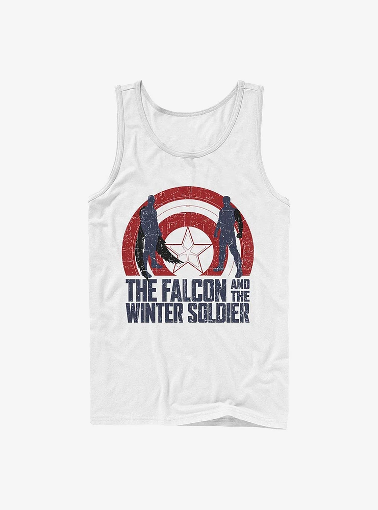 Marvel The Falcon And Winter Soldier Shield Outline Tank