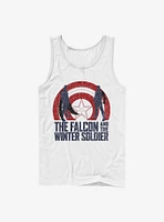 Marvel The Falcon And Winter Soldier Shield Outline Tank