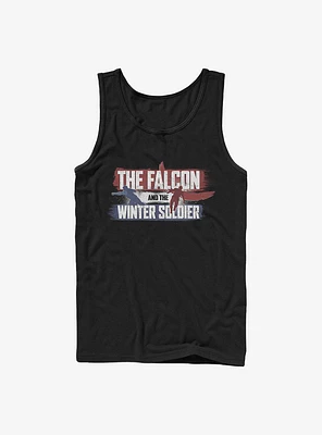 Marvel The Falcon And Winter Soldier Spray Paint Logo Tank