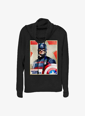 Marvel The Falcon And Winter Soldier Inspired By Cap Cowlneck Long-Sleeve Girls Top