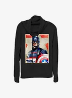 Marvel The Falcon And Winter Soldier Inspired By Cap Cowlneck Long-Sleeve Girls Top