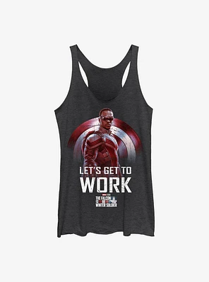 Marvel The Falcon And Winter Soldier Let's Get To Work Girls Tank
