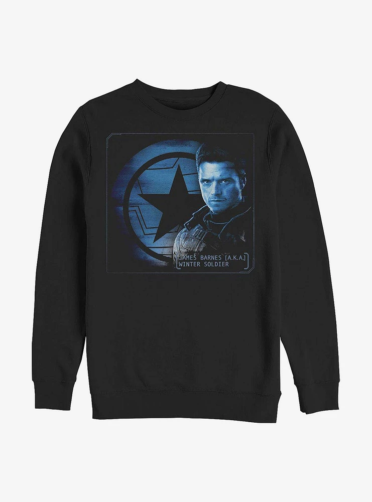 Marvel The Falcon And Winter Soldier Barnes Shield Crew Sweatshirt