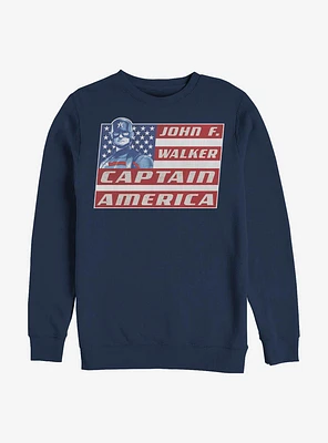 Marvel The Falcon And Winter Soldier Captain Walker Crew Sweatshirt