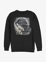 Marvel The Falcon And Winter Soldier Carter Overlay Crew Sweatshirt